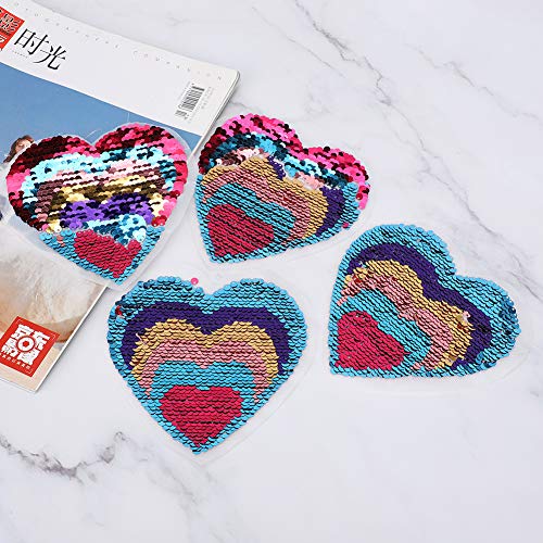 Hztyyier Sticked Patch Reversible Change Farb Pailletten Craft for Clothing Accessoires 5pcs (#4) von Hztyyier