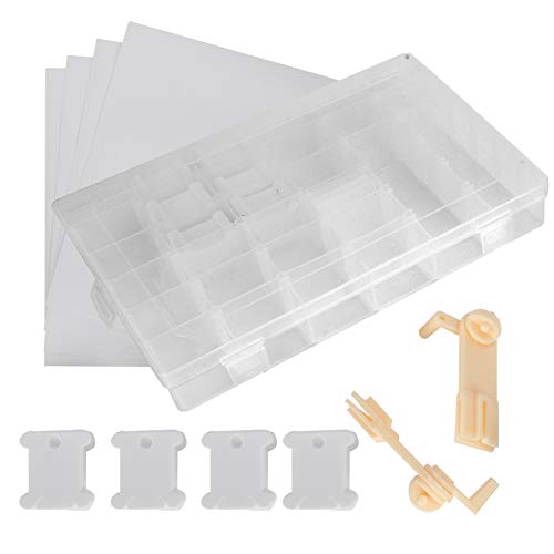 Hztyyier Stickerei Floss Organizer Box Effiziente Plastikspulen Wickler für Kreuzstich DIY Strickwarenhandwerker von Hztyyier