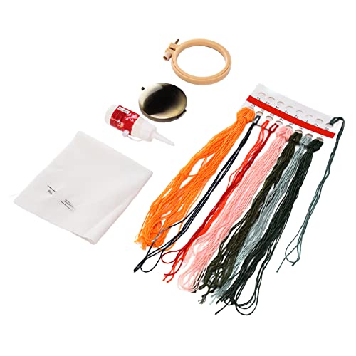 Hztyyier Stickerei Spiegel DIY Kit Einfach zu Bedienen für Anfänger Gedruckte Stickmuster für Handwerk für Erwachsene Frauen von Hztyyier