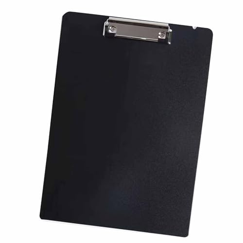 Hztyyier Verdickter A4 -Klemme Desktop -Dokumenthalter für Dateien Organisation, Schreiben von Papierbrett für Schulbüro, Kunststoffmaterial (BLACK) von Hztyyier
