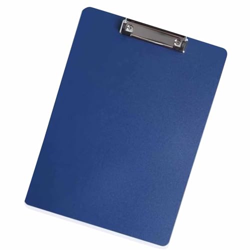 Hztyyier Verdickter A4 -Klemme Desktop -Dokumenthalter für Dateien Organisation, Schreiben von Papierbrett für Schulbüro, Kunststoffmaterial (Dunkelblau) von Hztyyier