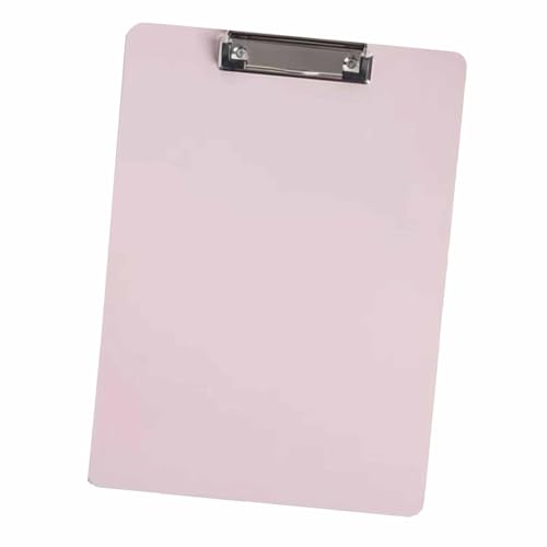 Hztyyier Verdickter A4 -Klemme Desktop -Dokumenthalter für Dateien Organisation, Schreiben von Papierbrett für Schulbüro, Kunststoffmaterial (Leicht rosig) von Hztyyier