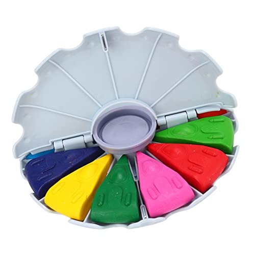 Hztyyier Waschbarer Rotierbarer Buntstift -Set für Kindergarten 12 Farben, ABS Shell Easy Operation for Kids Art Supplies (hellblau) von Hztyyier
