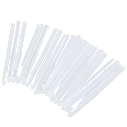 Hztyyier Weiche Silikonkristall -Epoxidform für -Häkchen Haken, die Waschbar Resistente 20pcs Machen von Hztyyier