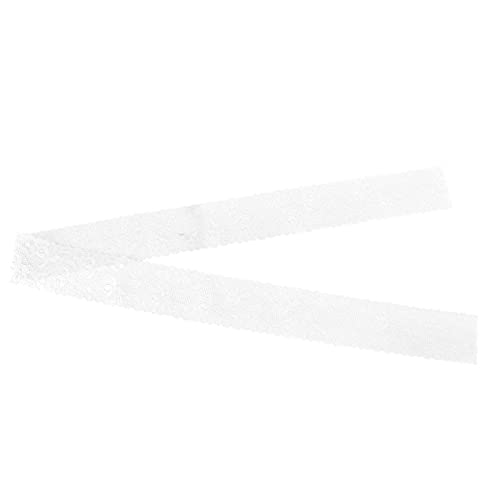 Hztyyier Weiße Spitzenbänder Doppeltreihige Wellenwelligkeit für Kleidungsgeschenkdekoration 10 Yard, Geeignet für Scrapbooking und Hochzeiten, Bestehend aus Hochwertigem Nylon von Hztyyier
