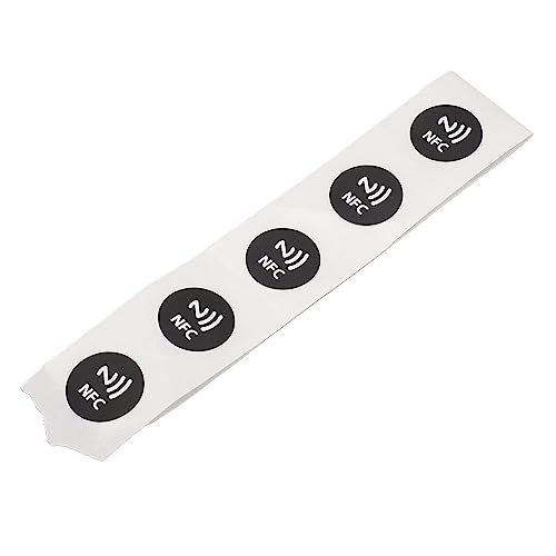 NFC -Aufkleber 504 Bytes Programmierbare NFC - Set von 30 für Karten mit Wasserdichtem PVC Material (BLACK) von Hztyyier