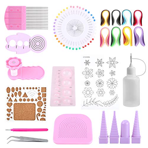 Papier Bastelset, Papier Quilling Kits, Quilling Streifen Sets Schlitzpapier Quilling Tool für Anfänger Fortgeschrittene Quiller Papier Bastelset, Papier Quilling Kits, Quilling Streifen Sets Schlitzpapier Quilling Tool für Anfänger Fortgeschrittene Quiller von Hztyyier