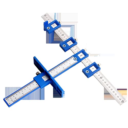 Präzise Punch Locator Bohrführung Dübel -Dübel -Schablone für Holzbearbeitung, Flexibles Installationswerkzeug für Gob Schrankhardware, Kohlenstoffstahl Punch Jig von Hztyyier