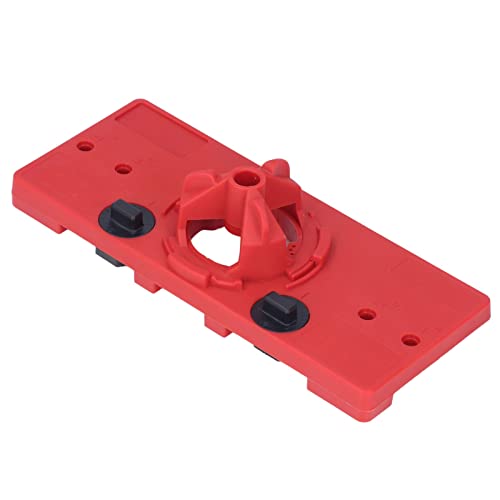 Scharnierlokator mit 35 -mm -Scharnierloch Sägen Schablone Genaue Bohrhandbuch für die Holzbearbeitung und Türschlossinstallation (Rot) von Hztyyier