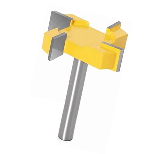 Schlagresistente Holzbearbeitung Router Bit mit Hitzebeständiger Beschichtung für Partikelplatten 1/4 -Zoll -Schaftrahmenformung für Schneidmaschinen (YELLOW) von Hztyyier