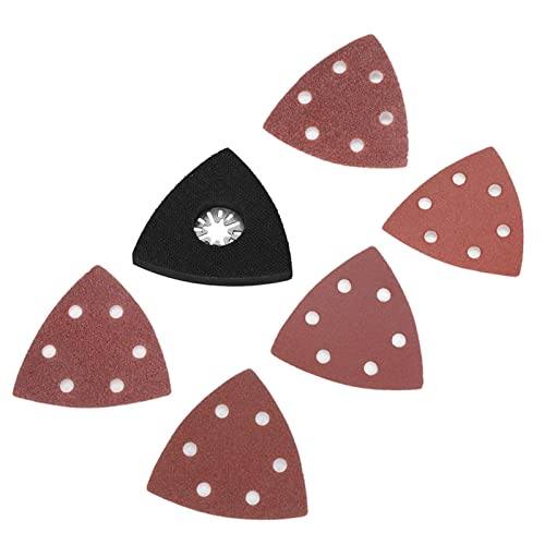 Schleifenset -Schleifpapier für Oszillierende Multi -Werkzeug -Schneiden -Cutter -Pads - Am Besten für die Endarbeit - Umfasst 90 -mm -Schleifblätter - Geeignet für Metall, Aluminium, Kupfer von Hztyyier