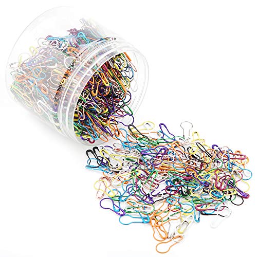 Sicherheitsnadeln, 1000 Stück 10 Farben, Birne Pins, Calabash Pin mit Aufbewahrungsbox Maschenmarkierer Pins für DIY Machen und Kleidung Sicherheitsnadeln, 1000 Stück 10 Farben, Birne Pins, Calabash Pin mit Aufbewahrungsbox Maschenmarkierer Pins für DIY Machen und Kleidung von Hztyyier
