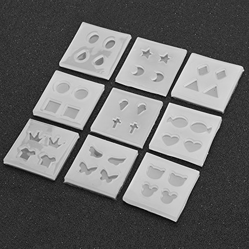 9 Stücke Ohrring Harz Gießformen Silikonform Für Die Herstellung Von Ohrringen Schmuck Gießformen für Polymer Clay, Anhänger Ohrringe Machen 9 Stücke Ohrring Harz Gießformen Silikonform Für Die Herstellung Von Ohrringen Schmuck Gießformen für Polymer Clay, Anhänger Ohrringe Machen von Hztyyier