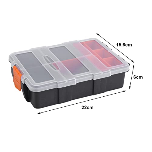 Sortierboxen Einstellbar Kunststoff Werkzeug Aufbewahrungsbox Werkzeug Organizer mit Multi Compartments Slots Abnehmbarer Aufbewahrungskoffer für Schrauben Muttern und Bolzen Sortierboxen Einstellbar Kunststoff Werkzeug Aufbewahrungsbox Werkzeug Organizer mit Multi Compartments Slots Abnehmbarer Aufbewahrungskoffer für Schrauben Muttern und Bolzen von Hztyyier