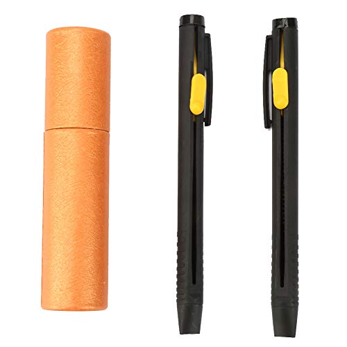 Hztyyier Stoffmarker Set Nähen Sie wärmelöschbare Markierungsstifte mit 2 Stifte und 20 Stiftkerne Bambus-Box-Verpackung zum Quilten Nähen von Hztyyier