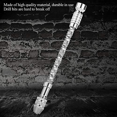 Tragbare Handbohrer -Set für Präzise Bohrungen, 20 -Bits, Ideal für Holzbearbeitung, Kunststoff, Weiches Metall Silber, 63g von Hztyyier