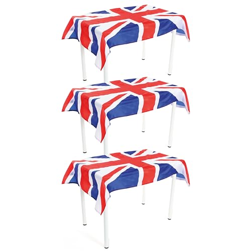 I LOVE FANCY DRESS Tischdecke mit Union Jack-Flagge, 90 cm x 91 cm, Polyester, mit Aufdruck der Union Jack-Flagge – King's Coronation Street Party Tischdecke Geschirr Dekoration I LOVE FANCY DRESS Tischdecke mit Union Jack-Flagge, 90 cm x 91 cm, Polyester, mit Aufdruck der Union Jack-Flagge – King's Coronation Street Party Tischdecke Geschirr Dekoration von I LOVE FANCY DRESS