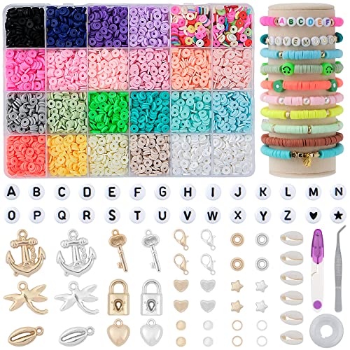I LOVE MOM 4000 Polymer Clay Perlen zum Auffädeln Set,Aesthetic Armbänder Schmuck Ketten Selber Machen mit 300 Buchstaben Perles,Geschenkidee für Weihnachten,Feiertage,Geburtstage,Partys,Belohnungen I LOVE MOM 4000 Polymer Clay Perlen zum Auffädeln Set,Aesthetic Armbänder Schmuck Ketten Selber Machen mit 300 Buchstaben Perles,Geschenkidee für Weihnachten,Feiertage,Geburtstage,Partys,Belohnungen von I LOVE MOM