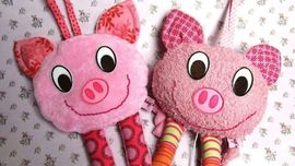 Spieluhr und Körnerkissen SCHWEIN von I'm sew happy!