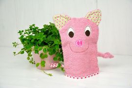 Tierischer Waschlappen Schwein Tierischer Waschlappen Schwein von I'm sew happy!