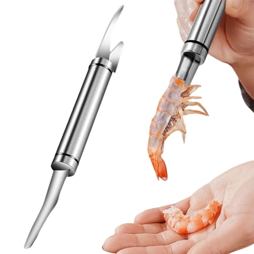 IATAHI Garnelenschäler,Edelstahl Garnelenschäler,Edelstahl Shrimp Deveiner,Multifunktionaler Edelstahl-Garnelen-Schnur, Meeresfrüchte Werkzeug Für Langusten Schäler Shrimps IATAHI Garnelenschäler,Edelstahl Garnelenschäler,Edelstahl Shrimp Deveiner,Multifunktionaler Edelstahl-Garnelen-Schnur, Meeresfrüchte Werkzeug Für Langusten Schäler Shrimps von IATAHI