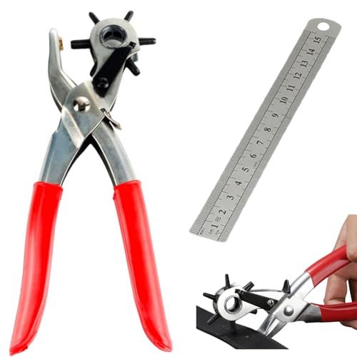 Leder Lochzangen Set,2 Stück Drehlochzange,Gürtel Locher,Ledergürtel Puncher Drehlochzange,Lochzange für Leder,Lochzange Papier Gürtel,Belt Hole Puncher,Lederlocher Leder Lochzangen Set,2 Stück Drehlochzange,Gürtel Locher,Ledergürtel Puncher Drehlochzange,Lochzange für Leder,Lochzange Papier Gürtel,Belt Hole Puncher,Lederlocher von IATAHI