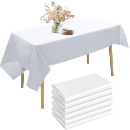 Weißes Einwegtischtuch,Tischdeckenrolle,6pcs Einweg Tischdecke,Wasserdicht Geburtstag Tischdecken,Einweg Papiertischdecke Rolle,Einweg Papiertischdecke Rolle Alternative Weißes Einwegtischtuch,Tischdeckenrolle,6pcs Einweg Tischdecke,Wasserdicht Geburtstag Tischdecken,Einweg Papiertischdecke Rolle,Einweg Papiertischdecke Rolle Alternative von IATAHI