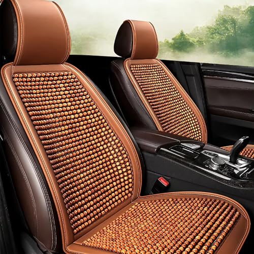IAZRENOV Auto Sitzbezug mit Massage Für Hyundai Ioniq 5 2022-2024, Coole Atmungsaktive Autositzbezüge Sitzauflage Auto Vordersitze Holzperlen Sitzauflage Massagekissen für Auto Büro, Brown- 2pcs IAZRENOV Auto Sitzbezug mit Massage Für Hyundai Ioniq 5 2022-2024, Coole Atmungsaktive Autositzbezüge Sitzauflage Auto Vordersitze Holzperlen Sitzauflage Massagekissen für Auto Büro, Brown- 2pcs von IAZRENOV