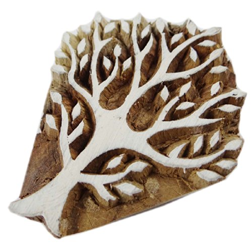 IBA Indianbeautifulart Baum-Muster Hand Geschnitzte Holzdruck Stempel Textildruck Stoff Indien IBA Indianbeautifulart Baum-Muster Hand Geschnitzte Holzdruck Stempel Textildruck Stoff Indien von IBA Indianbeautifulart