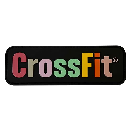 Klettverschluss CrossFit PVC für taktische Rucksäcke, Gym oder Reisen – 3D-Prägung – kompatibel mit Klettverschluss, männlich und weiblich enthalten (mehrfarbig) von IBOAH