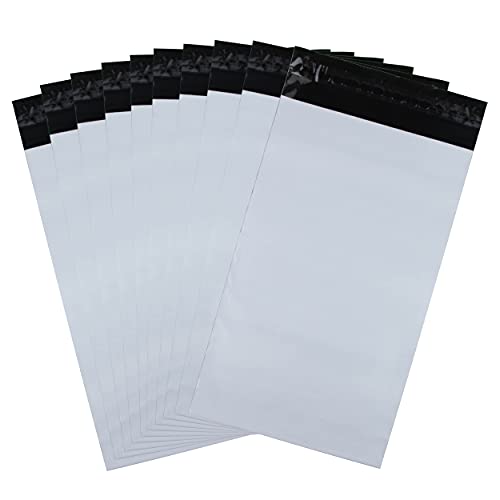weiße undurchsichtige Versandtaschen aus Kunststoff (10, 20 x 30 cm) von IBOO