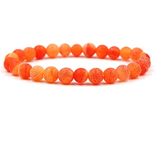 IBOWZ Naturstein Armband Chakra Armband Kristall-Armband, 7 Chakra, natürliche Riss-Stein-Perle, orange, elastisches Armband, Mode, Boho, Frauen, Glück, Yoga, Energie, Armreif, Schmuck für Paare IBOWZ Naturstein Armband Chakra Armband Kristall-Armband, 7 Chakra, natürliche Riss-Stein-Perle, orange, elastisches Armband, Mode, Boho, Frauen, Glück, Yoga, Energie, Armreif, Schmuck für Paare von IBOWZ