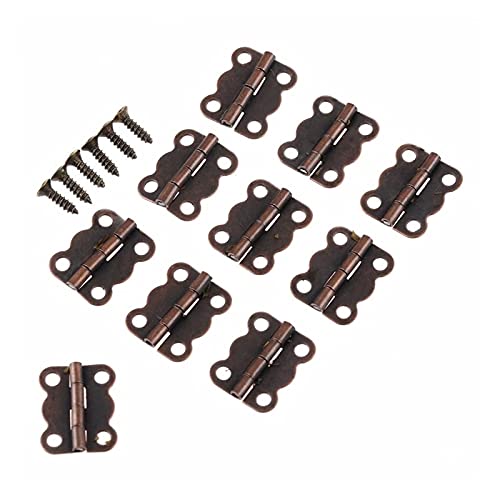 IBOWZ Scharniere Klappbar, 10 Stück 27 mm kleines Scharnier für Schmuckschatulle und Schrank von IBOWZ