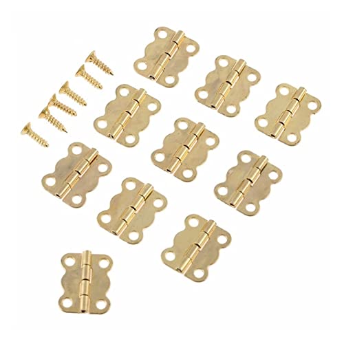IBOWZ Scharniere Klappbar, 10 Stück 27 mm kleines Scharnier für Schmuckschatulle und Schrank von IBOWZ