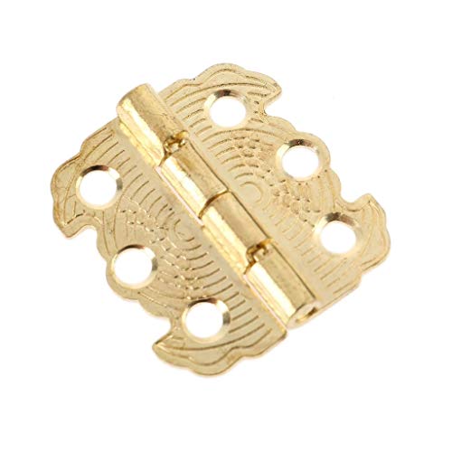 IBOWZ Scharniere Klappbar, 4 Stück Antik Bronze/Gold Schrank Schmuckschatulle Scharnier IBOWZ Scharniere Klappbar, 4 Stück Antik Bronze/Gold Schrank Schmuckschatulle Scharnier von IBOWZ