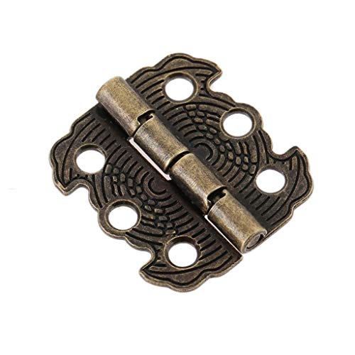 IBOWZ Scharniere Klappbar, 4 Stück Antik Bronze/Gold Schrank Schmuckschatulle Scharnier IBOWZ Scharniere Klappbar, 4 Stück Antik Bronze/Gold Schrank Schmuckschatulle Scharnier von IBOWZ