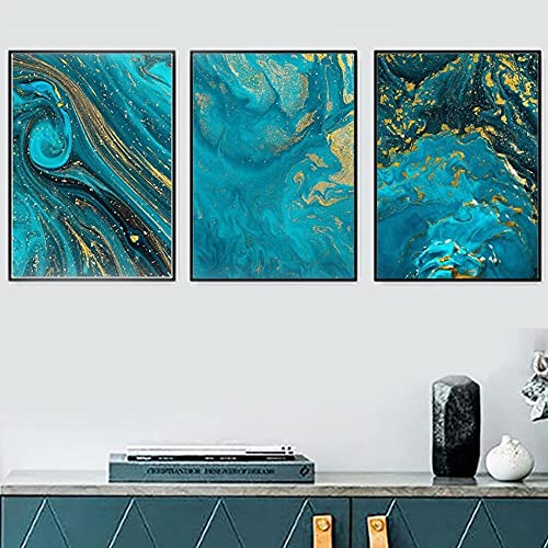 Flüssige Kunst Wandkunst Leinwand Malerei Marmor Textur Grün Gold Abstrakte Nordic Poster Und Drucke Dekor Bilder Für Wohnzimmer Ungerahmt-40x50cmx3 Flüssige Kunst Wandkunst Leinwand Malerei Marmor Textur Grün Gold Abstrakte Nordic Poster Und Drucke Dekor Bilder Für Wohnzimmer Ungerahmt-40x50cmx3 von IBUKHSDGYIFH