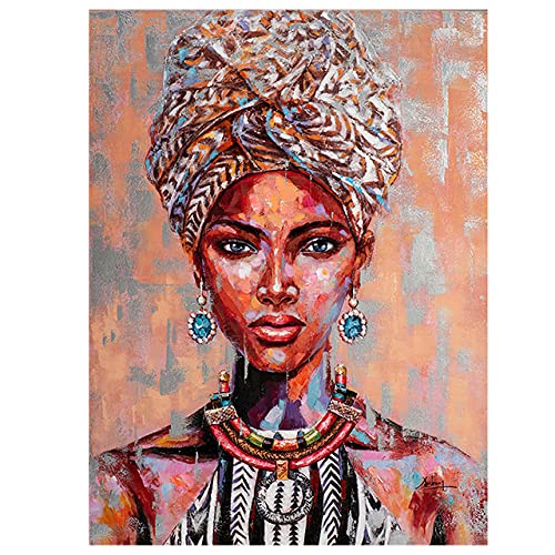 IBUKHSDGYIFH Afrikanischer Stamm Frau Leinwand Ölgemälde Aquarell Graffiti Turban Mädchen Figur Poster Wohnzimmer Wandkunst Dekoratives Bild Ungerahmt-50x70cm IBUKHSDGYIFH Afrikanischer Stamm Frau Leinwand Ölgemälde Aquarell Graffiti Turban Mädchen Figur Poster Wohnzimmer Wandkunst Dekoratives Bild Ungerahmt-50x70cm von IBUKHSDGYIFH