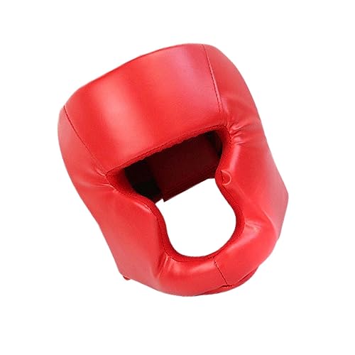 ICDKOYK Schlanker Box und Sparring Kopfschutz. Praktischer MMA Kopfschutz, Rot, Kind von ICDKOYK