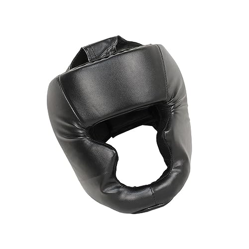 ICDKOYK Schlanker Box und Sparring Kopfschutz. Praktischer MMA Kopfschutz, Schwarz, Erwachsener von ICDKOYK