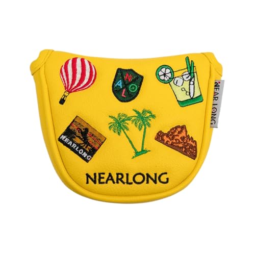ICDKOYK wasserdichte Golfschlägerhaube aus PU Leder mit Magnetverschluss, Golf Lovers PU, wasserdichte Schlägerkopf Schutzkappenabdeckung, Typ+4 von ICDKOYK