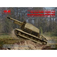 10.5cm leFH 16(Sf)auf Geschutzwagen FCM36(f), WWII German self-propelled howitzer von ICM