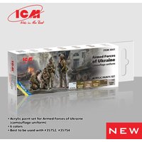 Acrylic Paint Set - Armed Forces of Ukraine (camouflage uniform) [6 x 12 ml] von ICM