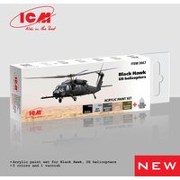 Acrylic Paint Set - Black Hawk US Helicopters [6 x 12 ml] von ICM