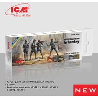 Acrylic Paint Set - WWI German infantry [6 x 12 ml] von ICM