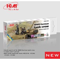 Acrylic Paint Set - WWII German tank crew [6 x 12 ml] von ICM