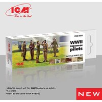 Acrylic Paint Set - WWII Japanese pilots [6 x 12 ml] von ICM