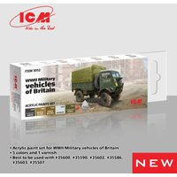 Acrylic Paint Set - WWII Military vehicles of Britain [6 x 12 ml] von ICM