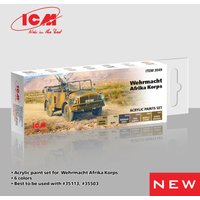 Acrylic Paint Set - Wehrmacht Afrika Korps [6 x 12 ml] von ICM