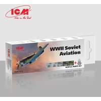 Acrylic Paint Set - WWII Soviet aviation von ICM